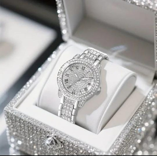 ⏱️ Premium Stone-Studded Watch - Luxury Elegance Redefined ✨